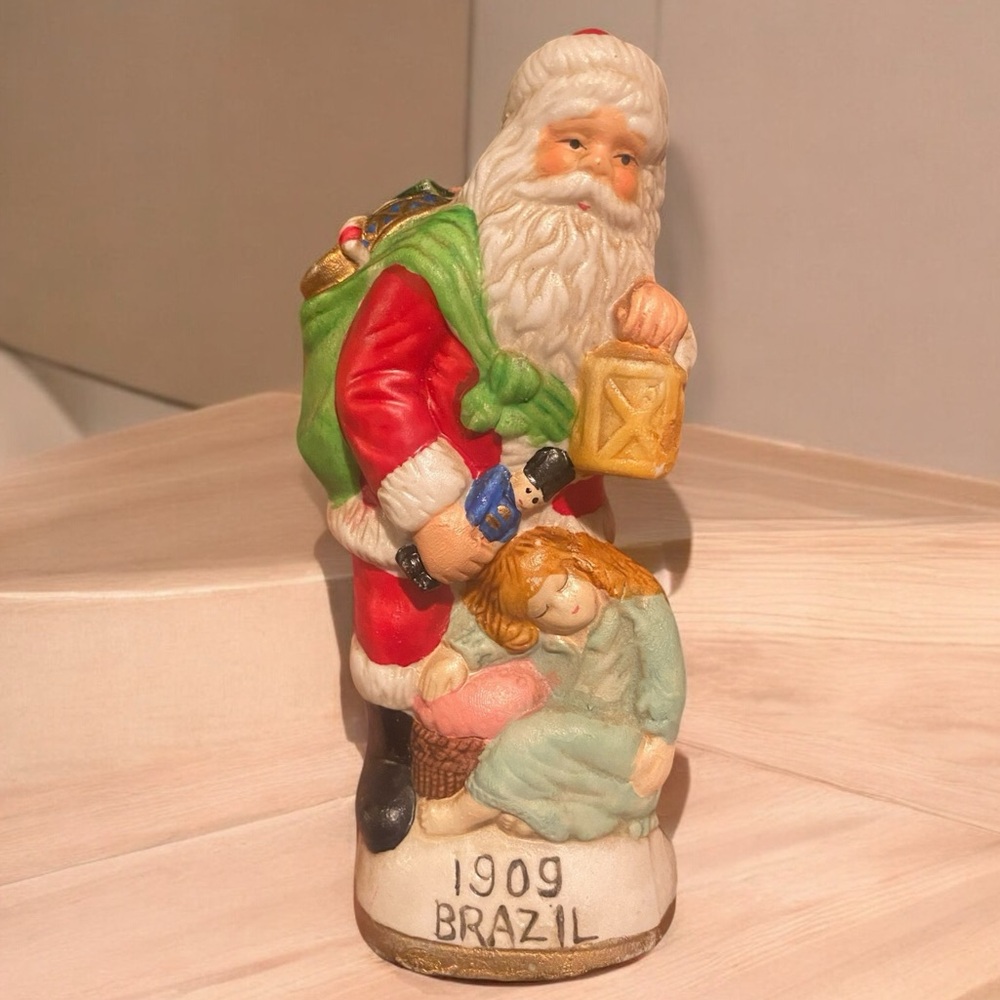 Vintage Old World Santa Saint
Nick Figurine "Brazil 1909"
Porcelain 5.25" Tall